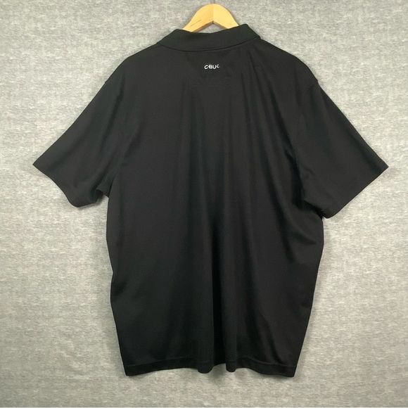 Pittsburgh Steelers C-Buk by Cutter & Buck Mens Black Short Sleeve Polo Sz XXL - Picture 2 of 10